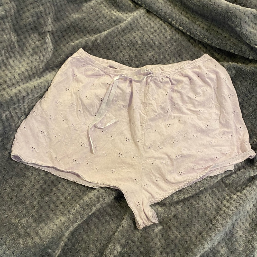 GC light purple eye-lit pajama lounge shorts szXL